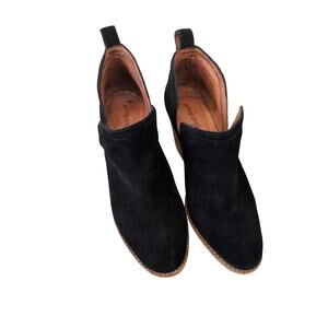 Jeffrey Campbell Rosalee Black Suede Ankle Boots Size 7.5